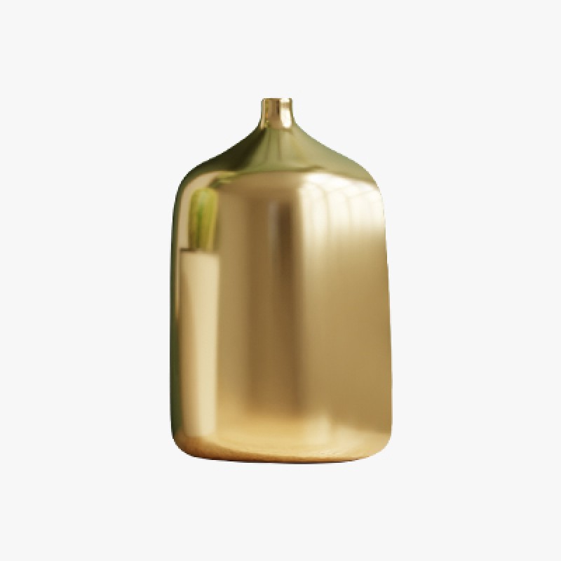 Vase with metal base Vase with metal base
