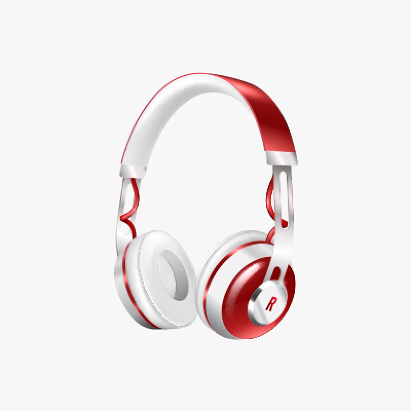 Red Headphone With Bluetooth Red Headphone With Bluetooth