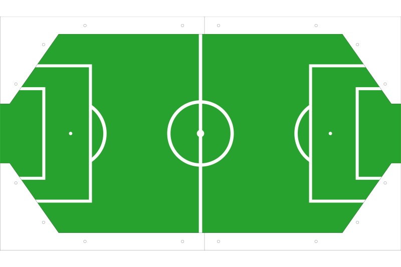 Tischfußball, Garlando Coperto, mit Münzeinwurf, inkl. Glasabdeckung