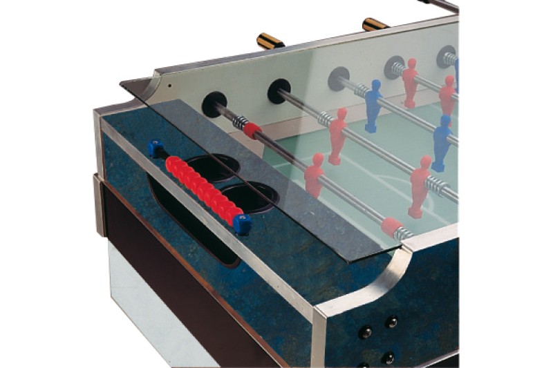 Tischfußball, Garlando Olympic Outdoor, mit Münzeinwurf, inkl. Glasabdeckung