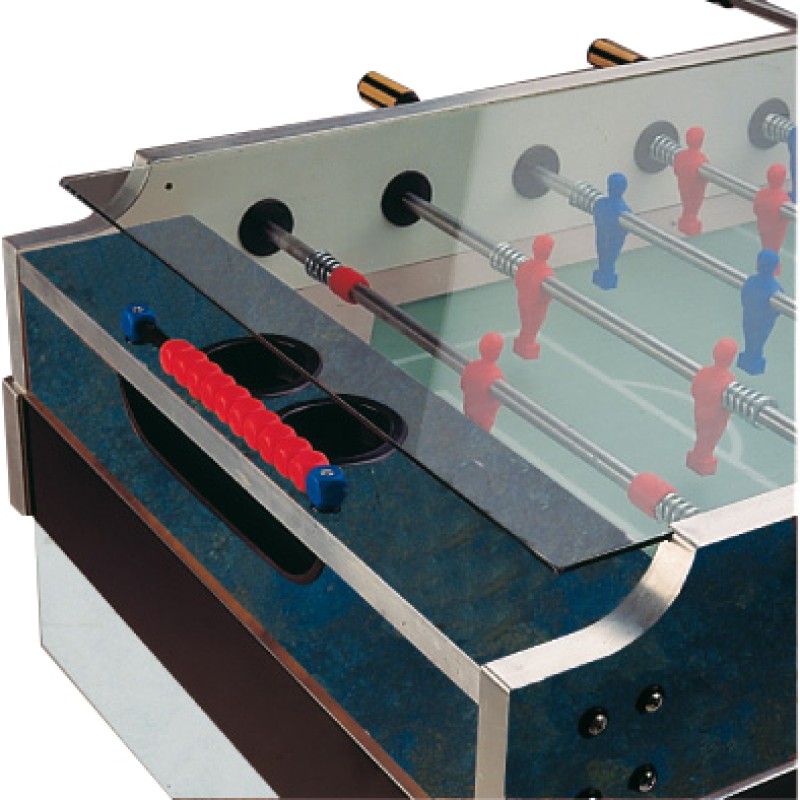 Tischfußball, Garlando Olympic Outdoor, mit Münzeinwurf, inkl. Glasabdeckung