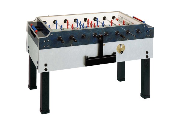 Tischfußball, Garlando Olympic Outdoor, mit Münzeinwurf, inkl. Glasabdeckung