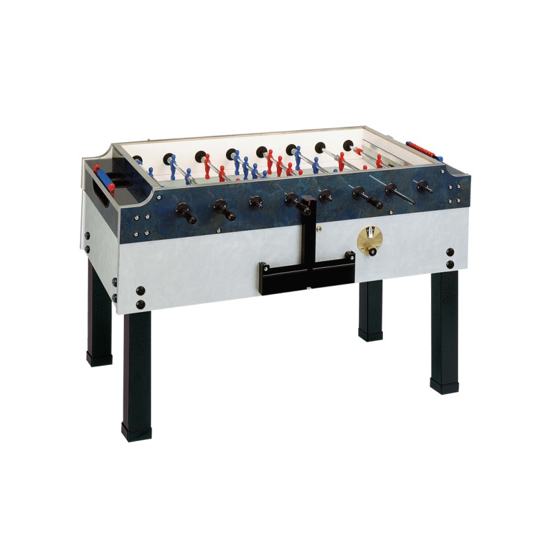Tischfußball, Garlando Olympic Outdoor, mit Münzeinwurf, inkl. Glasabdeckung