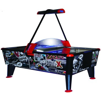 Airhockey, Comix, schwarz/blau/rot, kommerziell