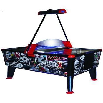 Airhockey, Comix, schwarz/blau/rot, kommerziell