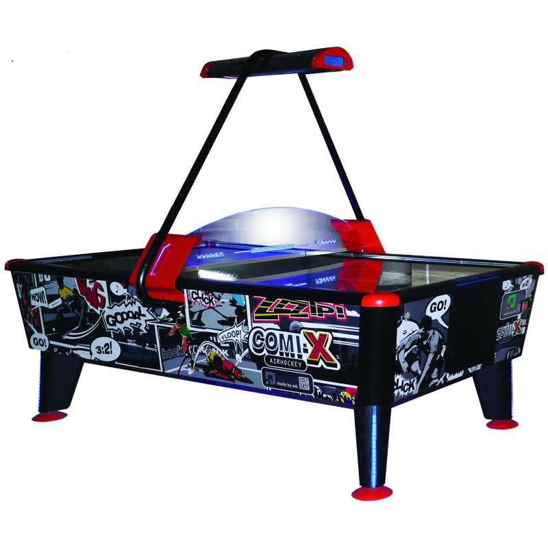 Airhockey, Comix, schwarz/blau/rot, kommerziell