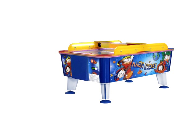 Airhockey, Magic Outdoor, 163x107 cm, blau/gelb/weiß, kommerziell