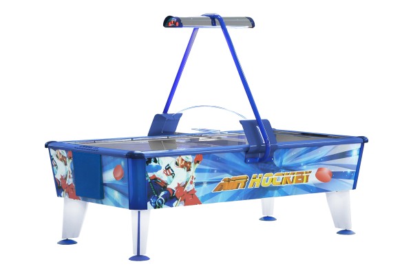 Airhockey, Gold, 199x107x81 cm, blau/weiß, kommerziell