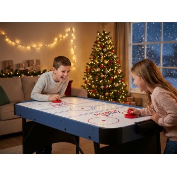 Airhockey, Dybior Blue Ice, 150x76x86 cm, blau, klappbar, Geschenkidee