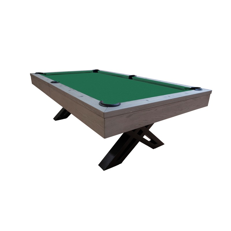 Billardtisch, Pool, Xcon, 8 ft. (Fuß), graue Eiche, Ausstellungsstück Billardtisch, Pool, Xcon, 8 ft. (Fuß), graue Eiche, Ausstellungsstück