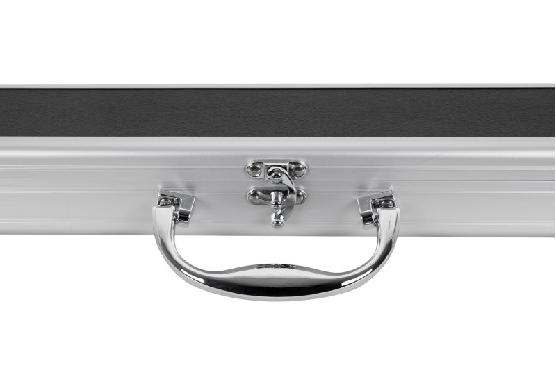 Queuekoffer, Snooker, Storm, schwarz/aluminium, für ¾-geteilte Queues, 120 cm