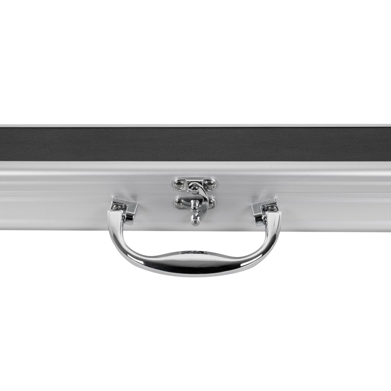 Queuekoffer, Snooker, Storm, schwarz/aluminium, für ¾-geteilte Queues, 120 cm Queuekoffer, Snooker, Storm, schwarz/aluminium, für ¾-geteilte Queues, 120 cm