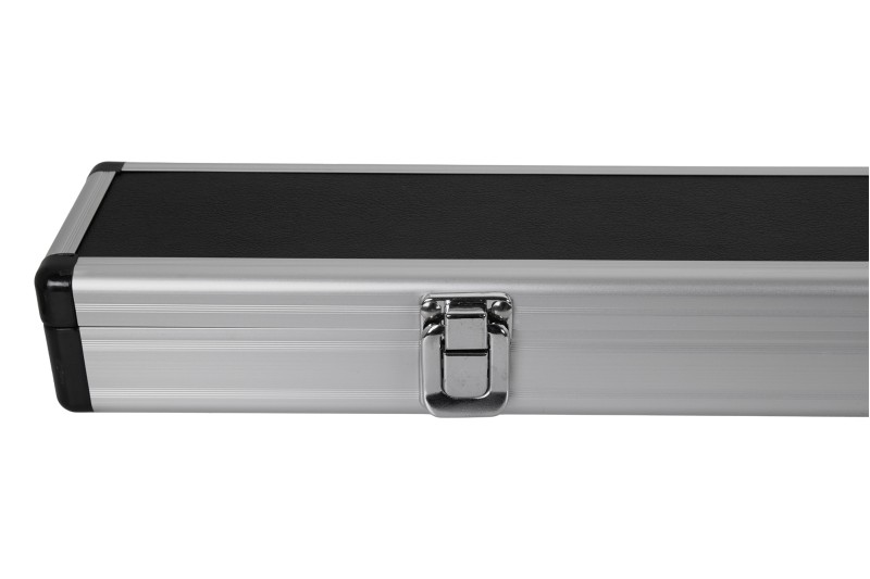 Queuekoffer, Snooker, Storm, schwarz/aluminium, für ¾-geteilte Queues, 120 cm
