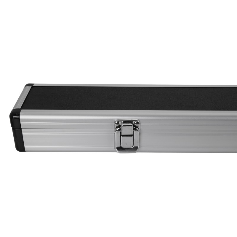 Queuekoffer, Snooker, Storm, schwarz/aluminium, für ¾-geteilte Queues, 120 cm Queuekoffer, Snooker, Storm, schwarz/aluminium, für ¾-geteilte Queues, 120 cm