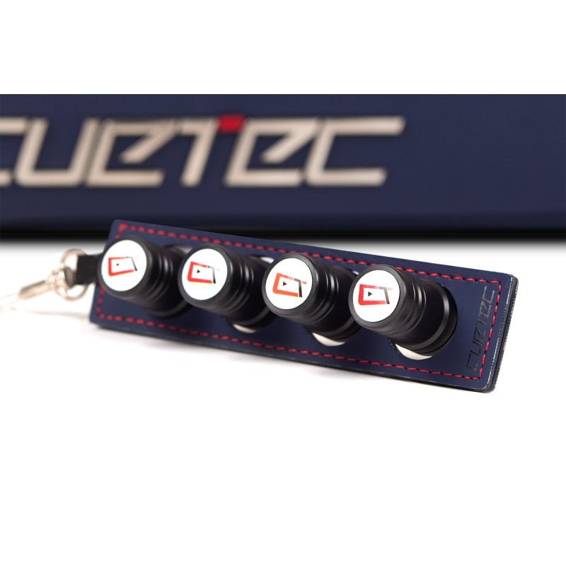 Queueköcher, Cuetec Pro Line, navy, 2x4, 85cm
