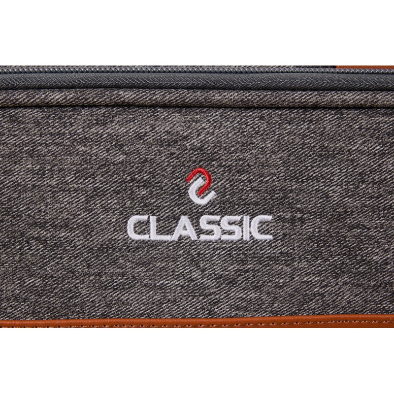Queuetasche, Classic Challenger, grau-braun, 3/5, 85 cm