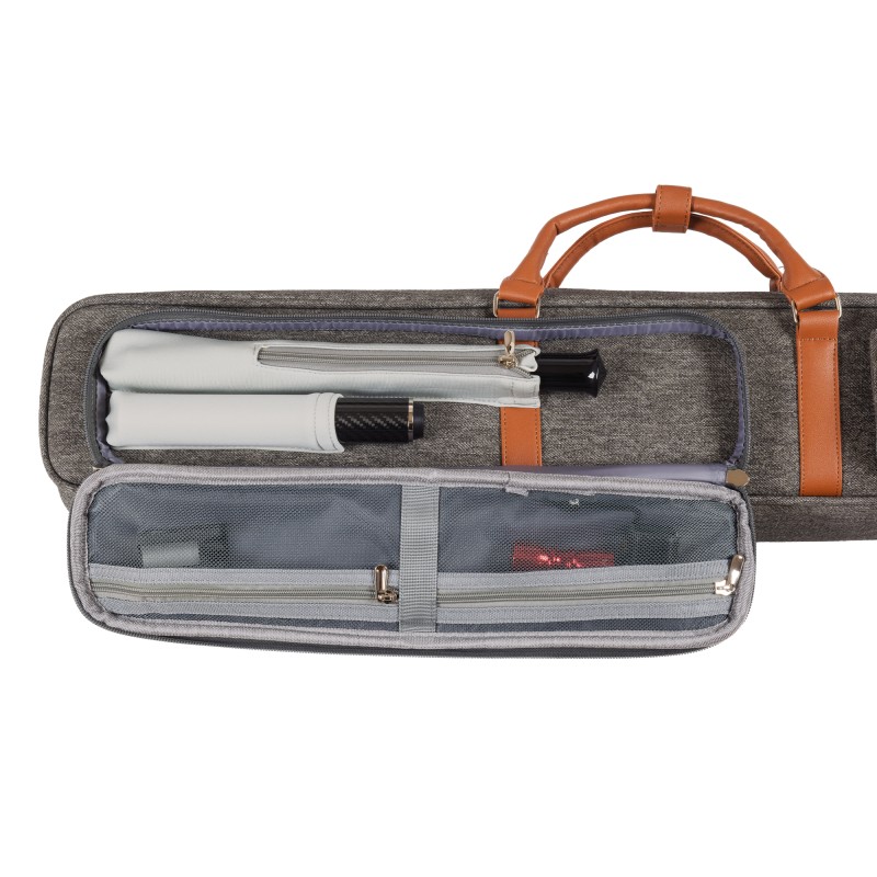Queuetasche, Classic Challenger, grau-braun, 3/5, 85 cm