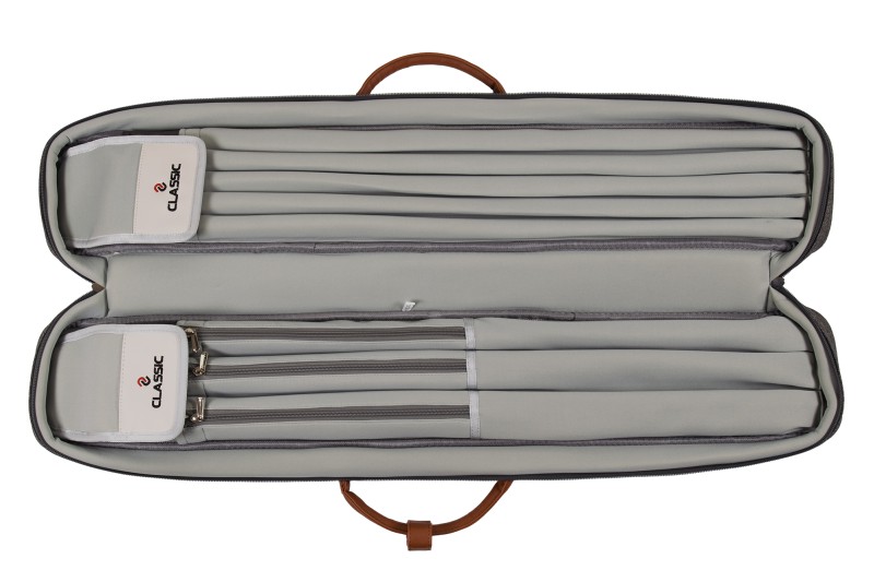 Queuetasche, Classic Challenger, grau-braun, 3/5, 85 cm