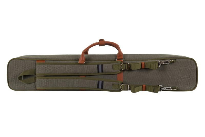 Queuetasche, Classic PocketStyle, grün-braun, 3/5, 85 cm