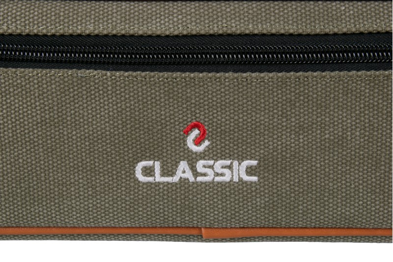 Queuetasche, Classic PocketStyle, grün-braun, 3/5, 85 cm