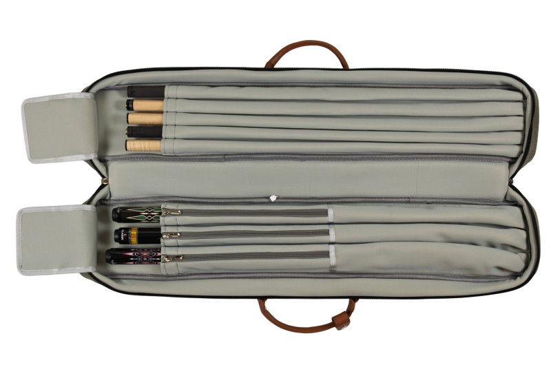 Queuetasche, Classic PocketStyle, grün-braun, 3/5, 85 cm