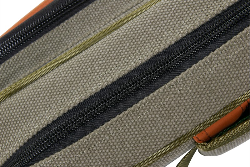 Queuetasche, Classic PocketStyle, grün-braun, 3/5, 85 cm