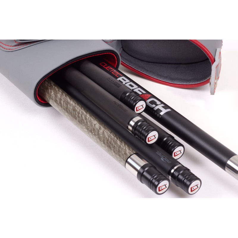 Queueköcher, Cuetec Pro Line, speed gray, 2x4, 85cm Queueköcher, Cuetec Pro Line, speed gray, 2x4, 85cm