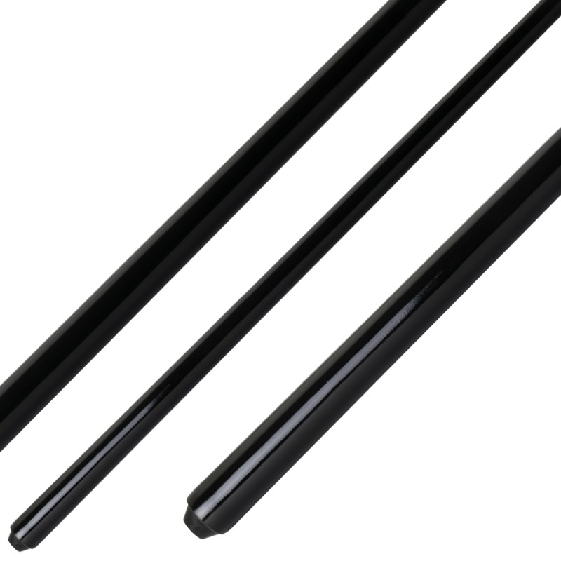 Holzstiel, schwarz, einteilig, 145 cm Holzstiel, schwarz, einteilig, 145 cm