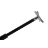 Brückenstiel inkl. Aufsatz Cross, schwarz, Metall, teleskopisch