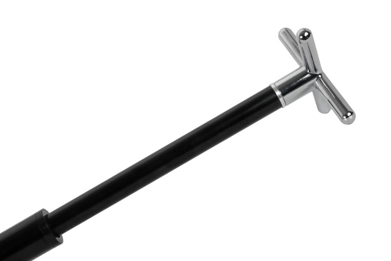 Brückenstiel inkl. Aufsatz Cross, schwarz, Metall, teleskopisch