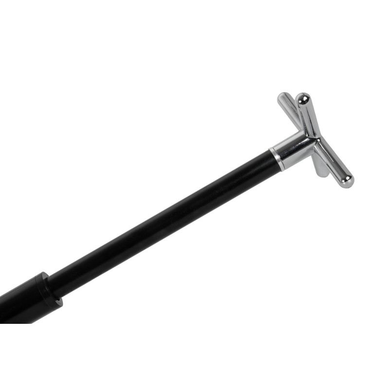 Brückenstiel inkl. Aufsatz Cross, schwarz, Metall, teleskopisch