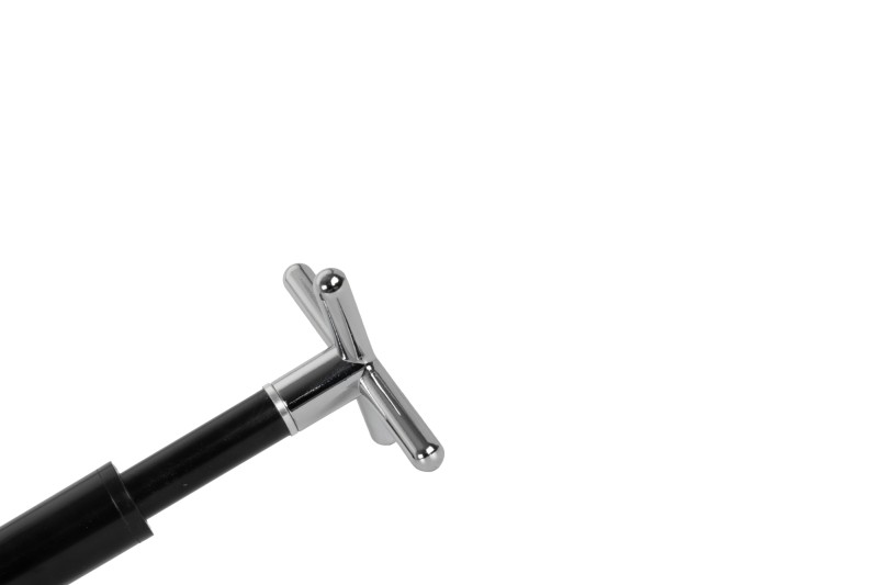 Brückenstiel inkl. Aufsatz Cross, schwarz, Metall, teleskopisch