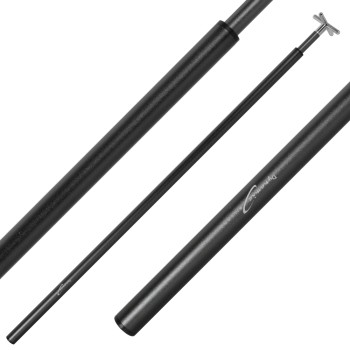Brückenstiel inkl. 2 Aufsätze, Anthrazit, Aluminium, teleskopisch