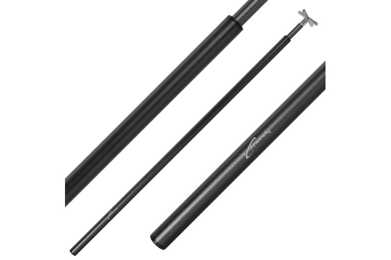 Brückenstiel inkl. 2 Aufsätze, Anthrazit, Aluminium, teleskopisch