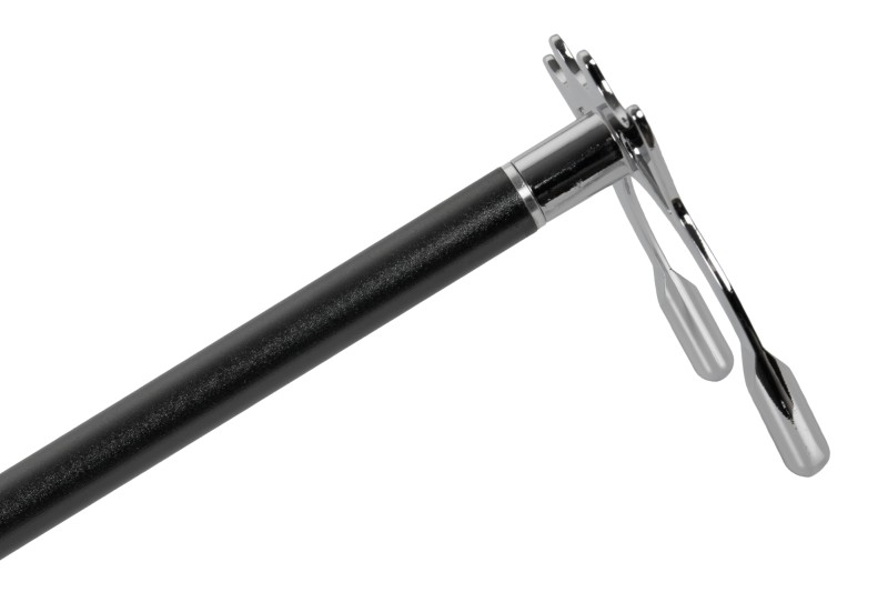 Brückenstiel inkl. 2 Aufsätze, Anthrazit, Aluminium, teleskopisch
