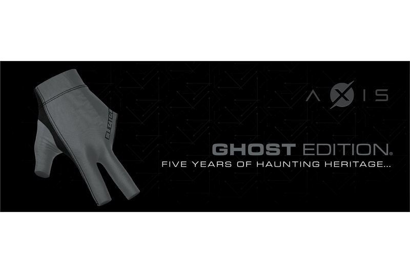 Handschuh, Cuetec Axis, 3-Finger, Ghost Edition, für linke Hand