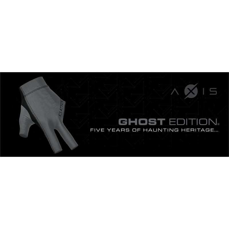 Handschuh, Cuetec Axis, 3-Finger, Ghost Edition, für linke Hand