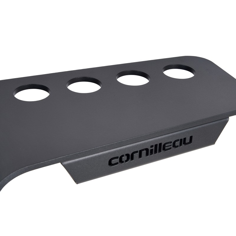 Billard Queueständer, Cornilleau, schwarz, für 4 Queues + Dreieck Billard Queueständer, Cornilleau, schwarz, für 4 Queues + Dreieck