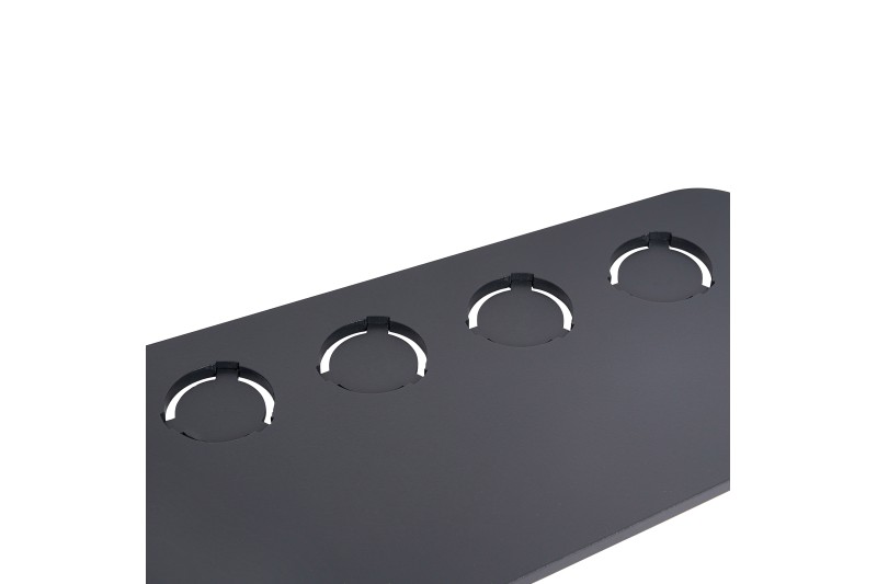 Billard Queueständer, Cornilleau, schwarz, für 4 Queues + Dreieck