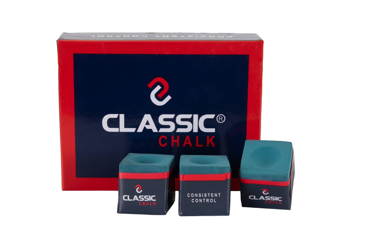 Billardkreide, Classic, grün, 12er Pack