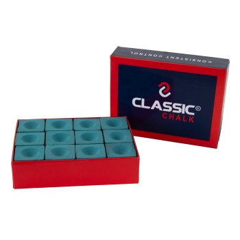 Billardkreide, Classic, grün, 12er Pack