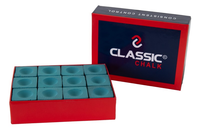 Billardkreide, Classic, grün, 12er Pack