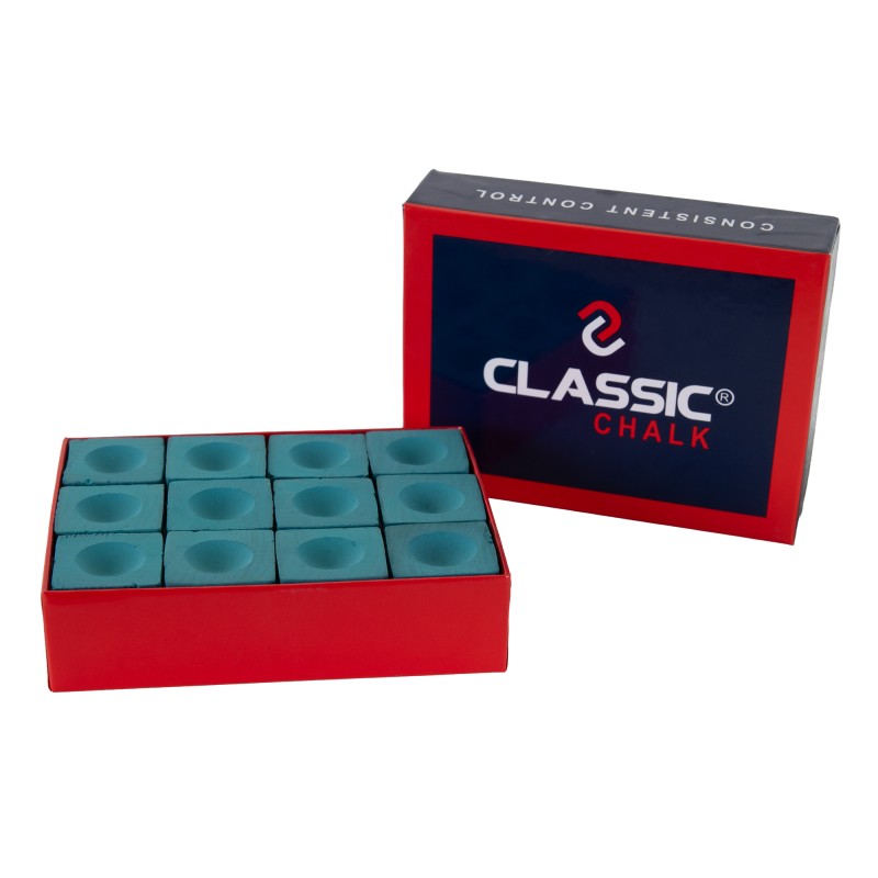 Billardkreide, Classic, grün, 12er Pack
