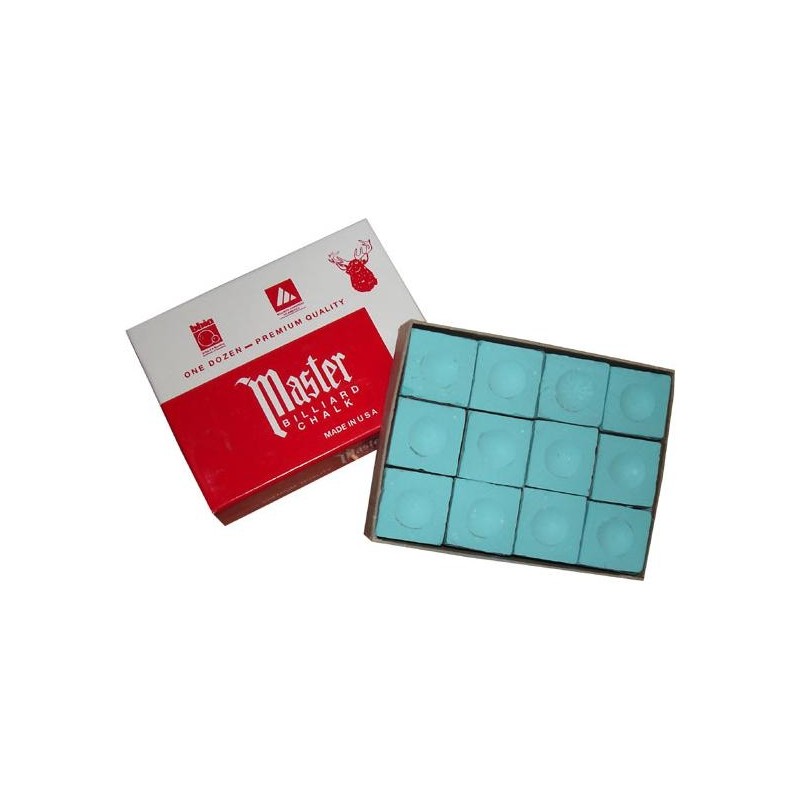 Billard-Kreide, Snooker, Master, grün, 12er Pack Billard-Kreide, Snooker, Master, grün, 12er Pack