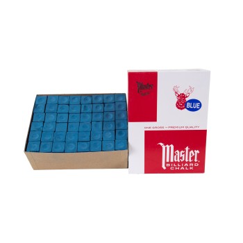 Billard-Kreide, Master, blau, 144er Pack