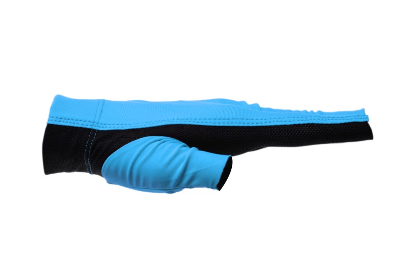 Halbfingerhandschuh, Dynamic Pro, 3-Finger, schwarz/blau, für linke Hand