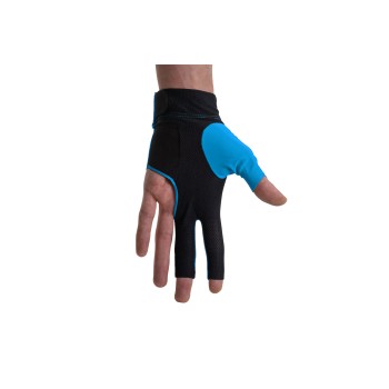 Halbfingerhandschuh, Dynamic Pro, 3-Finger, schwarz/blau, für linke Hand Halbfingerhandschuh, Dynamic Pro, 3-Finger, schwarz/blau, für linke Hand