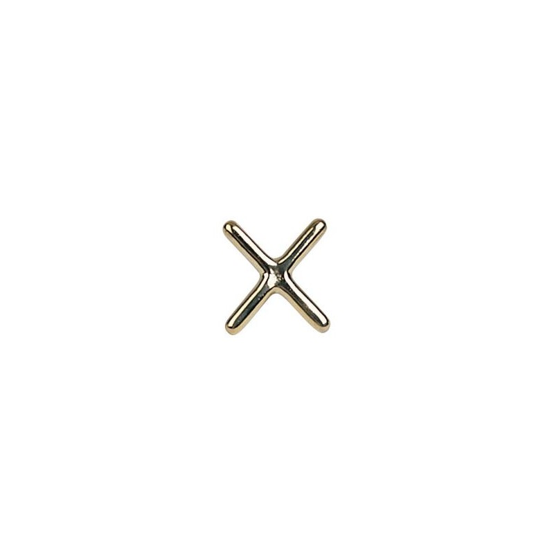 Queuebrücke, Cross, messing Queuebrücke, Cross, messing