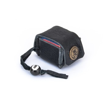 Kreidehalter, mit Schlaufe, echtes Leder