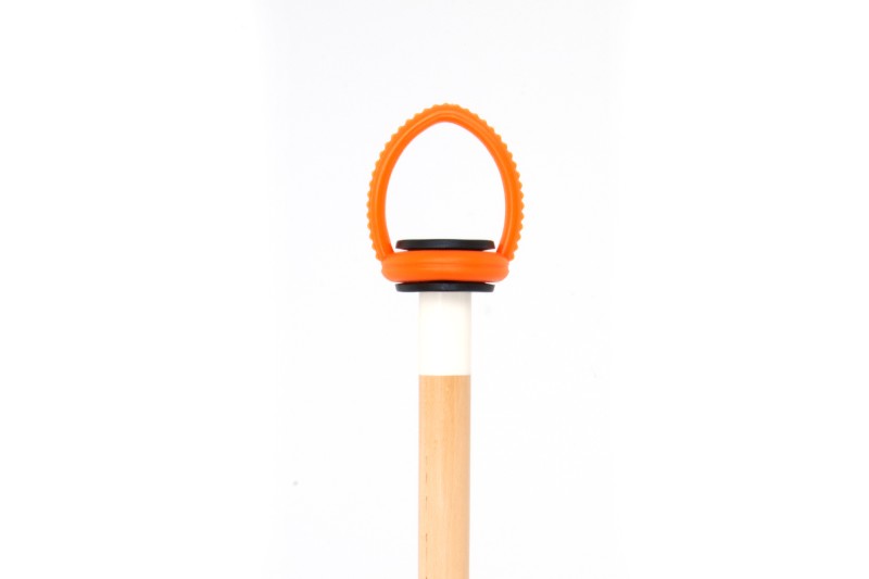 Queueaufhänger, PVC, orange-schwarz